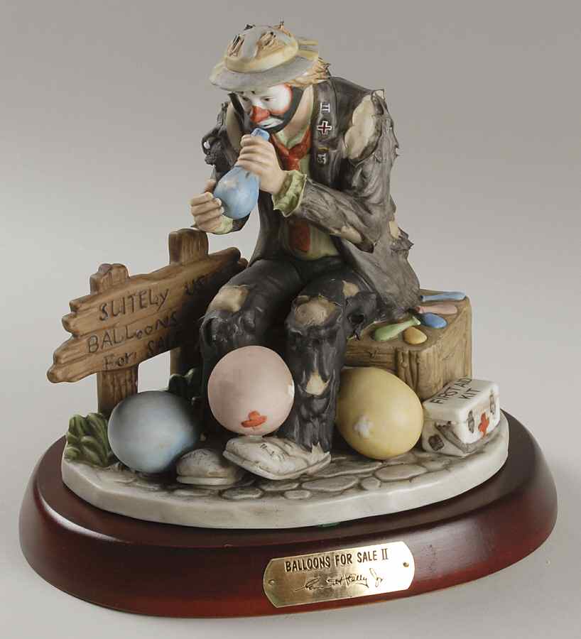 Emmett Kelly Jr-Figurine Balloons For Sale Ii - Boxed by Flambro-1