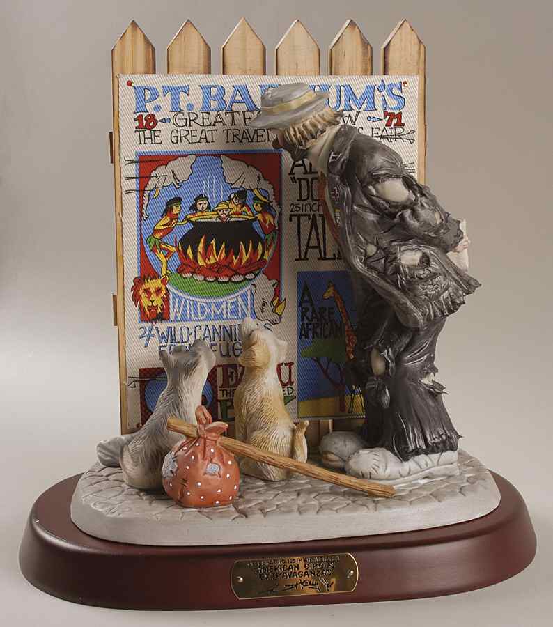 Emmett Kelly Jr-Figurine American Circus Extravaganzas-125th Anni - Boxed by Flambro-1
