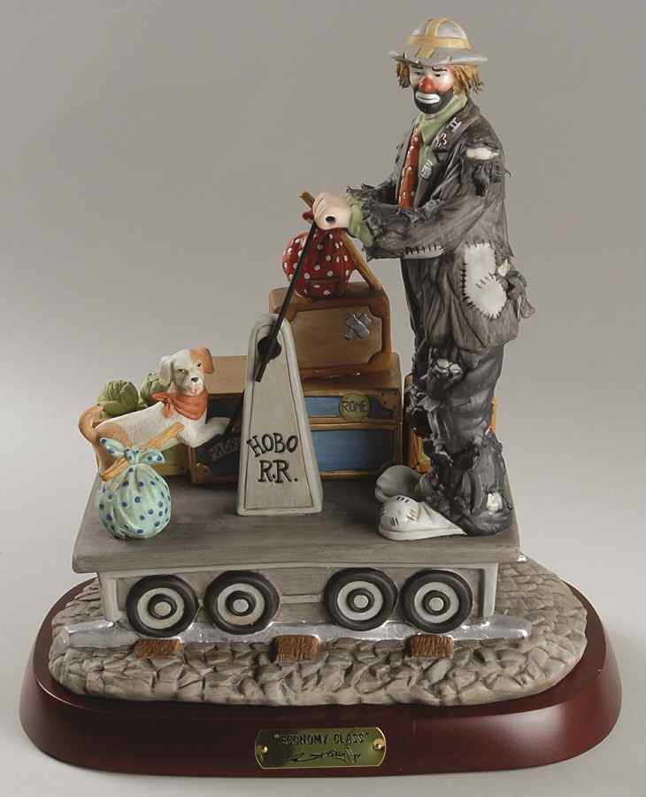Emmett Kelly Jr-Figurine Economy Class - Boxed by Flambro-1