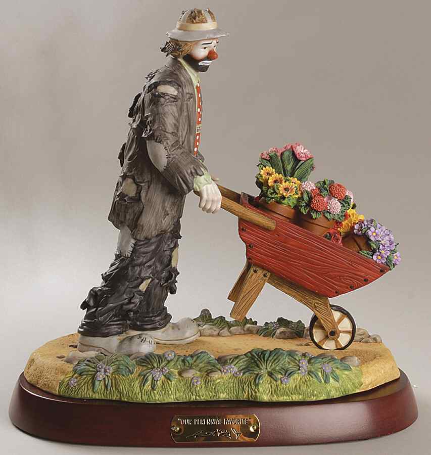 Emmett Kelly Jr-Figurine Our Perennial Favorite - With Box by Flambro-1