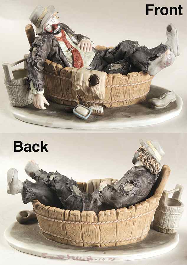 Emmett Kelly Jr-Figurine Saturday Night - Boxed by Flambro-1
