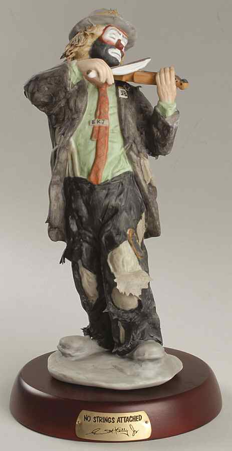 Emmett Kelly Jr-Figurine No Strings Attached - Boxed by Flambro-1