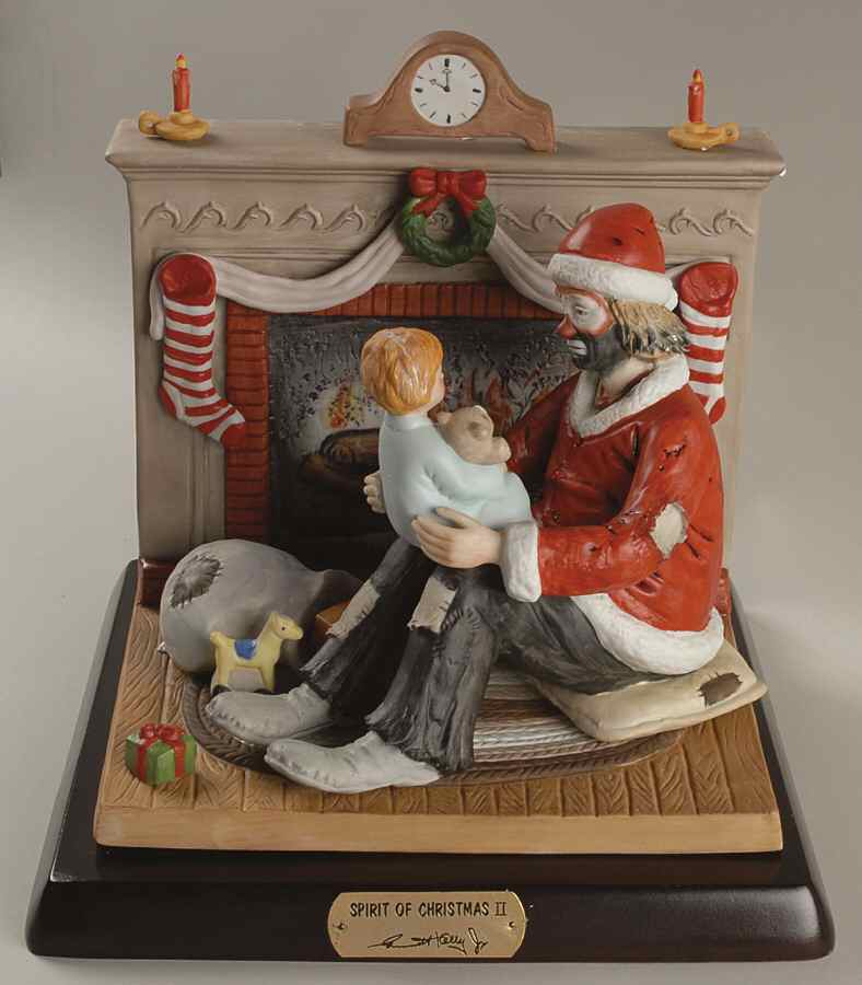 Emmett Kelly Jr-Figurine Spirit Of Christmas Ii - Boxed by Flambro-1
