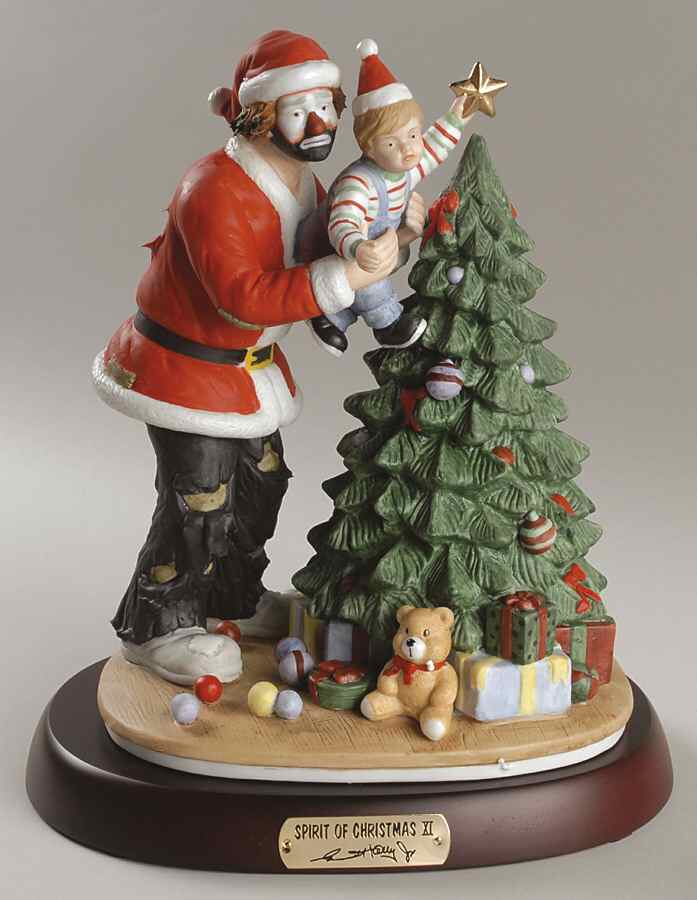 Emmett Kelly Jr-Figurine Spirit Of Christmas Xi - Boxed by Flambro-1