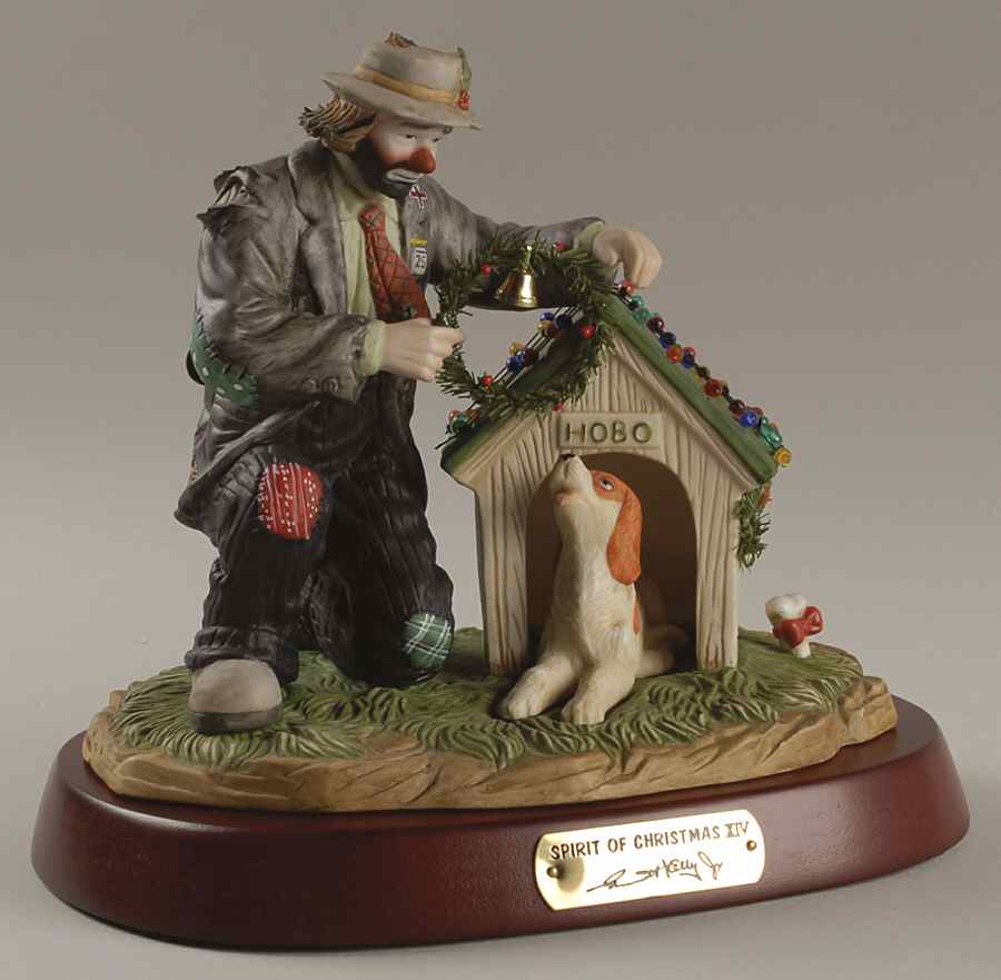 Emmett Kelly Jr-Figurine Spirit Of Christmas Xiv - Boxed by Flambro-1