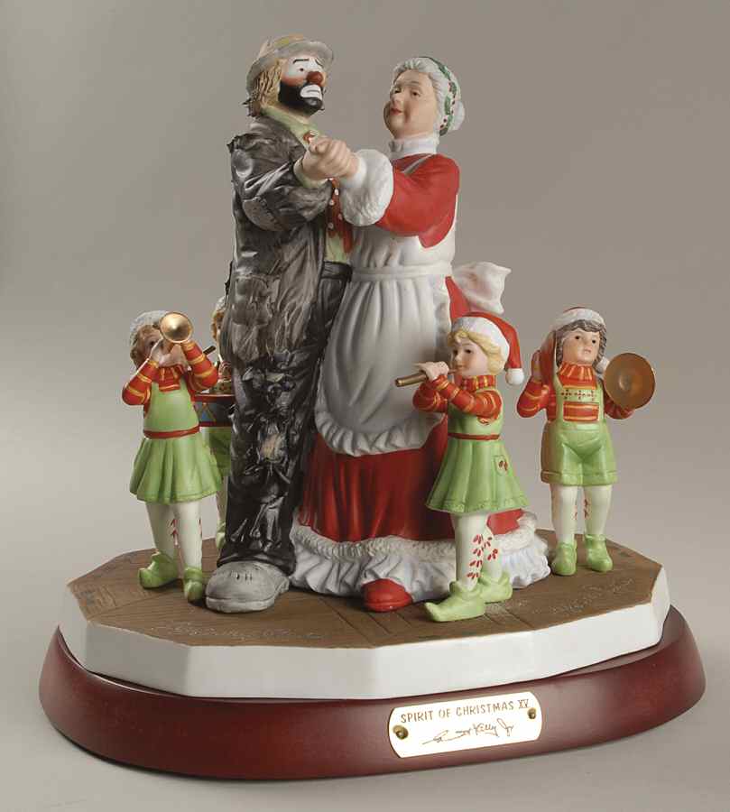 Emmett Kelly Jr-Figurine Spirit Of Christmas Xv - Boxed by Flambro-1
