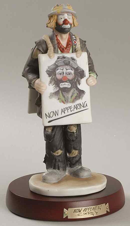 Emmett Kelly Jr-Figurine Now Appearing - Boxed by Flambro-1
