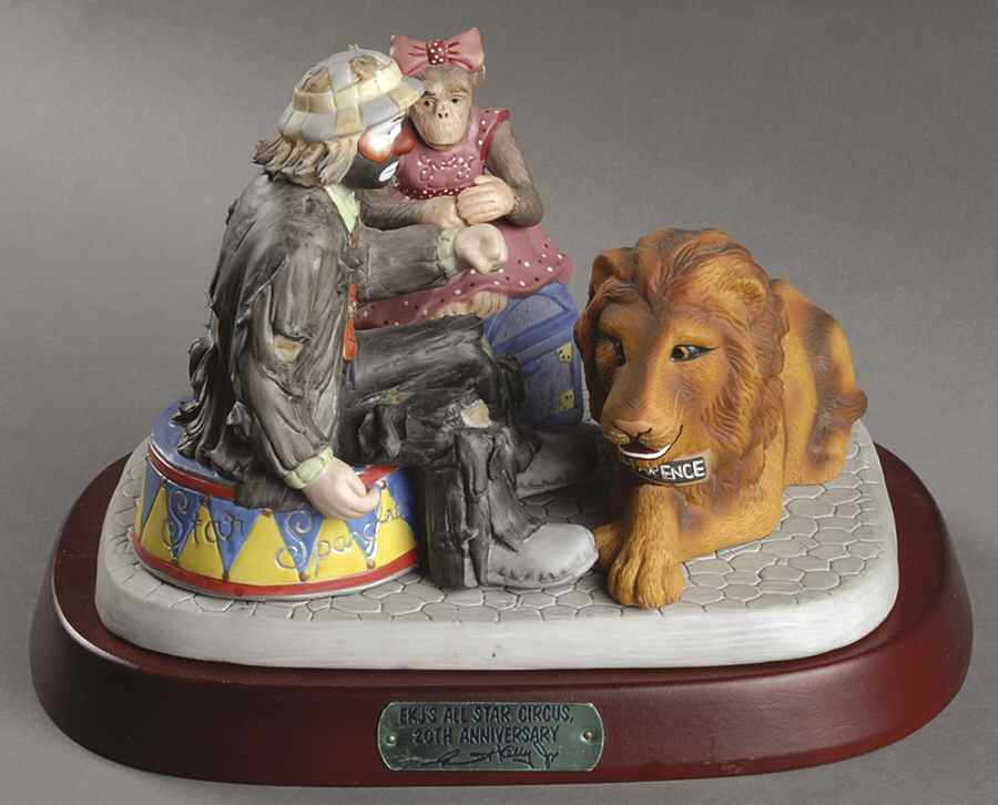 Emmett Kelly Jr-Figurine Ekj's  All Star Circus-20th Anniversary - Boxed by Flambro-1