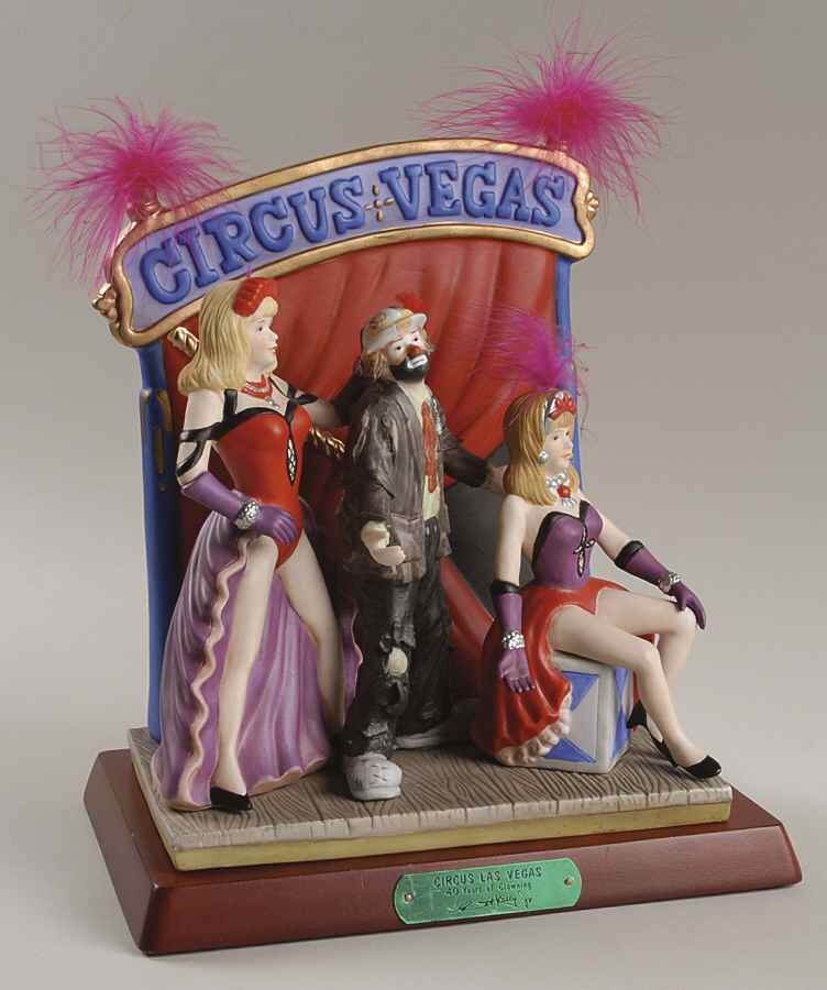 Emmett Kelly Jr-Figurine Circus Las Vegas - Boxed by Flambro-1