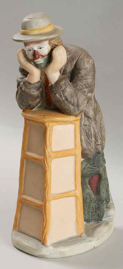 Emmett Kelly Jr-Figurine Why Me? Smooth Hair - Boxed by Flambro-1