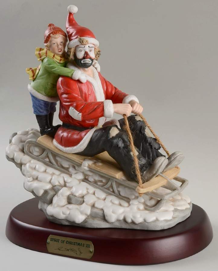 Emmett Kelly Jr-Figurine Spirit Of Christmas Viii - Boxed by Flambro-1