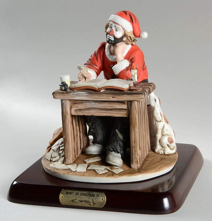 Emmett Kelly Jr-Figurine Spirit Of Christmas Iv - Boxed by Flambro-1