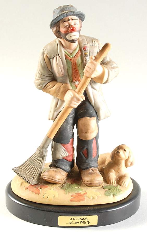 Emmett Kelly Jr-Figurine Autumn-Four Seasons - Boxed by Flambro-1