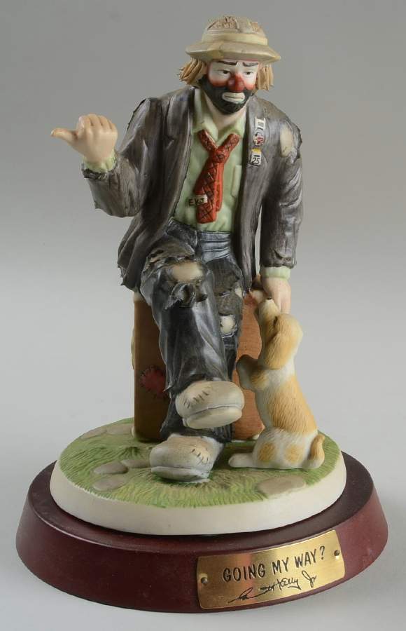 Emmett Kelly Jr-Figurine Going My Way - Boxed by Flambro-1