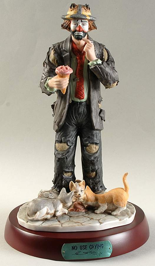 Emmett Kelly Jr-Figurine No Use Crying - Boxed by Flambro-1