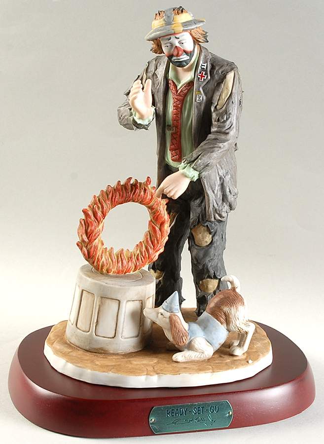 Emmett Kelly Jr-Figurine Ready Set Go - No Box by Flambro-1