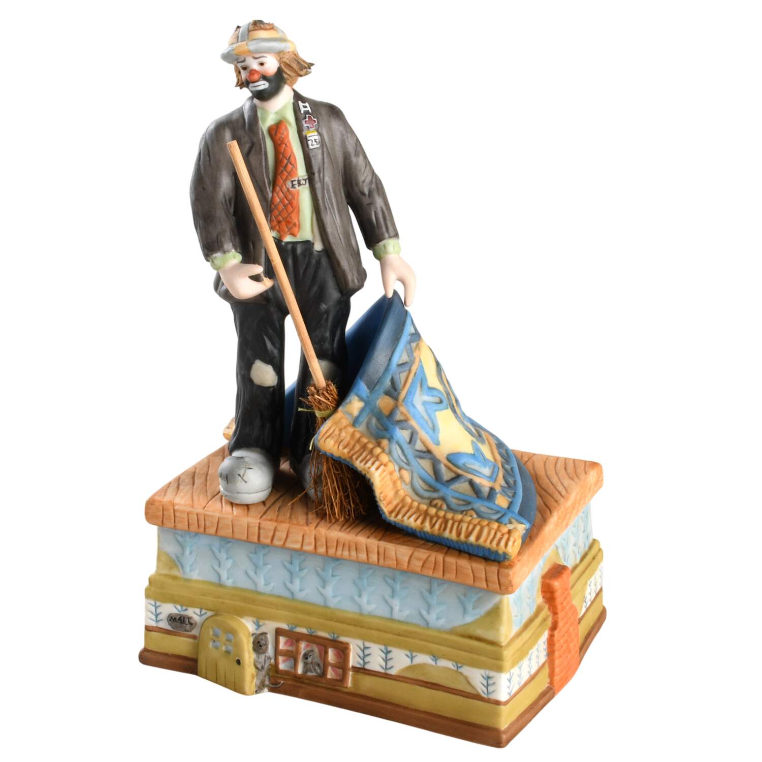 Flambro Musical Figurine Sweeping Up - No Box by Flambro-1