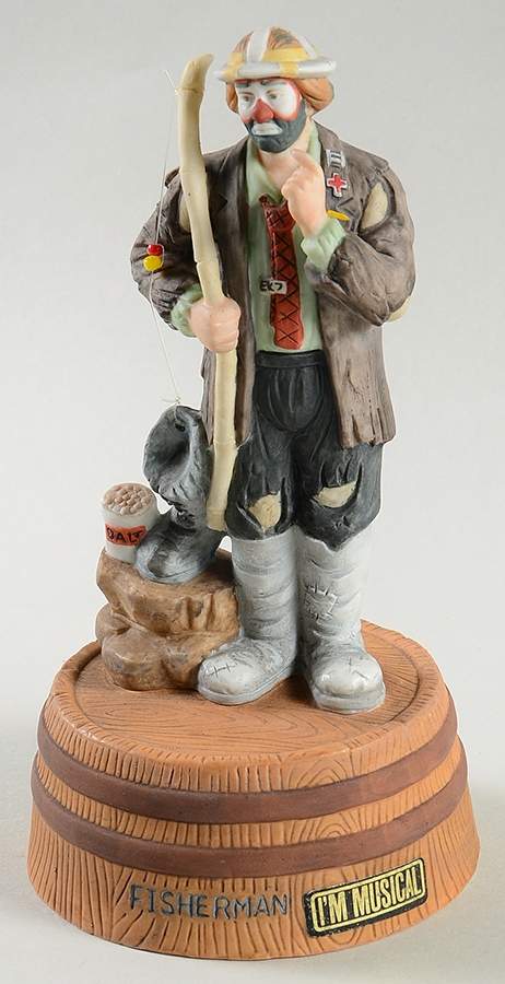Flambro Musical Figurine Fisherman - Boxed by Flambro-1