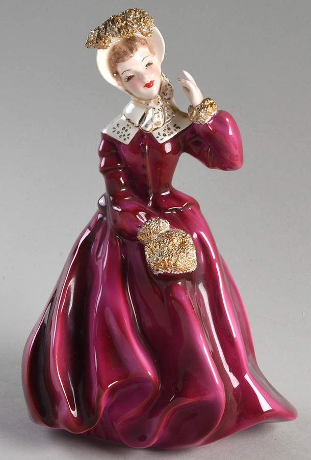 Florence Ceramics Figurine Clarissa-Royal Red - No Box by Florence Ceramics-1