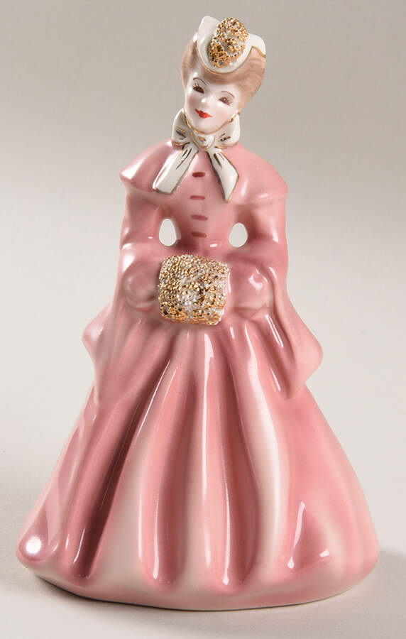 Florence Ceramics Figurine Elaine- Pink And White  - No Box by Florence Ceramics-1