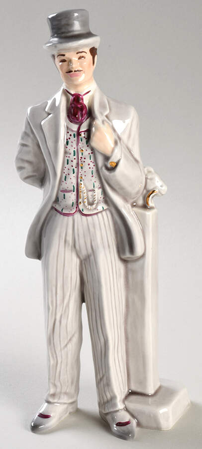 Florence Ceramics Figurine Douglas-Gray & Violet - No Box by Florence Ceramics-1