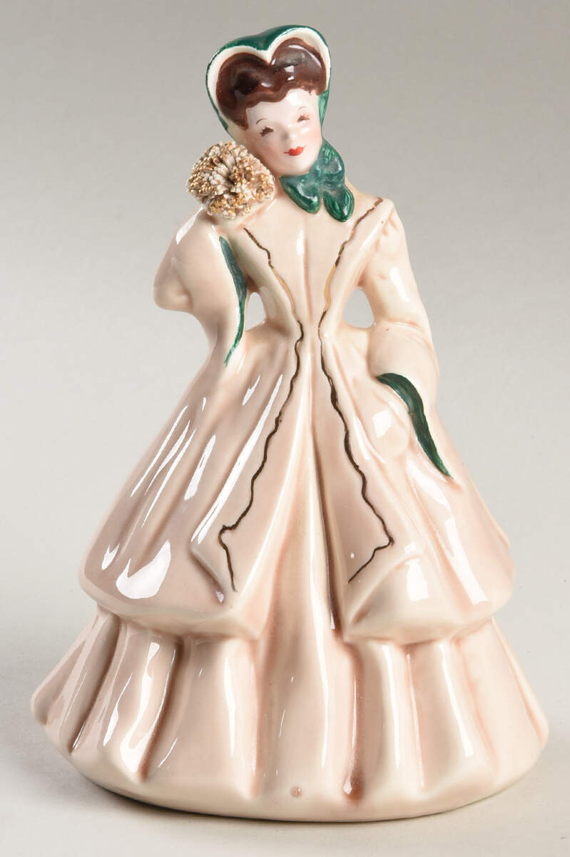 Florence Ceramics Figurine Irene-Pink & Green - No Box by Florence Ceramics-1