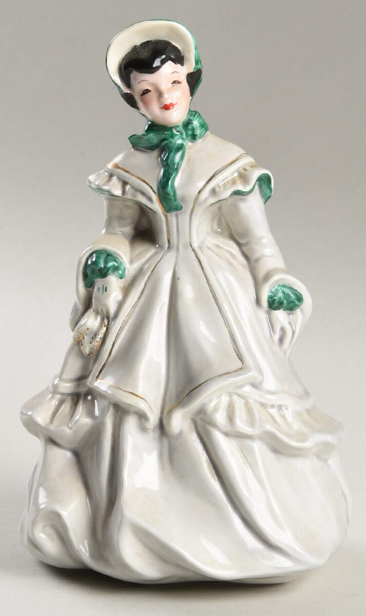 Florence Ceramics Figurine Melanie-Gray & Green - No Box by Florence Ceramics-1