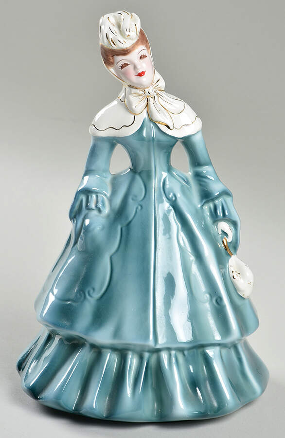 Florence Ceramics Figurine Lillian-Blue - No Box 60 by Florence Ceramics-1