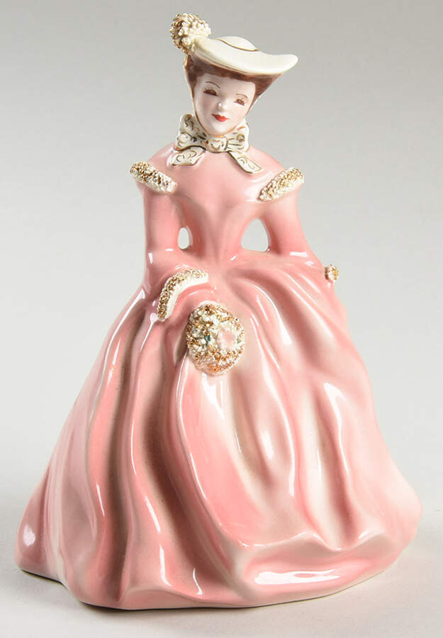 Florence Ceramics Figurine Sue-Pink Fancy - Nb472, No Box by Florence Ceramics-1
