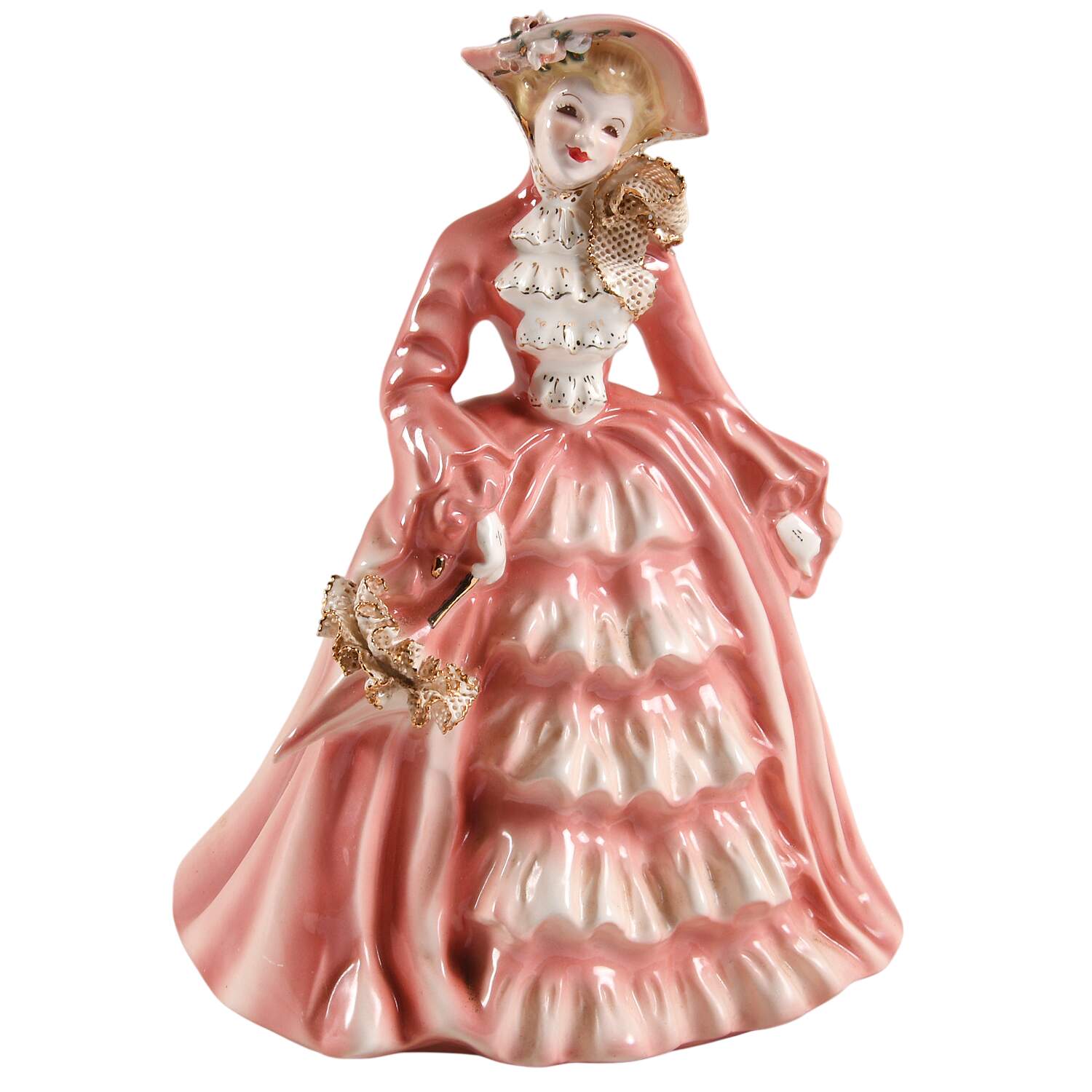 Florence Ceramics Figurine Charmaine-Rose-Fancy - No Box by Florence Ceramics-1