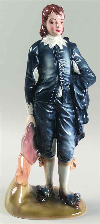 Florence Ceramics Figurine Blue Boy - No Box 42 by Florence Ceramics-1