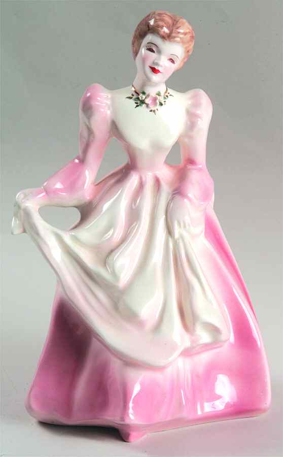 Florence Ceramics Figurine Beth-Pink Dress - No Box by Florence Ceramics-1