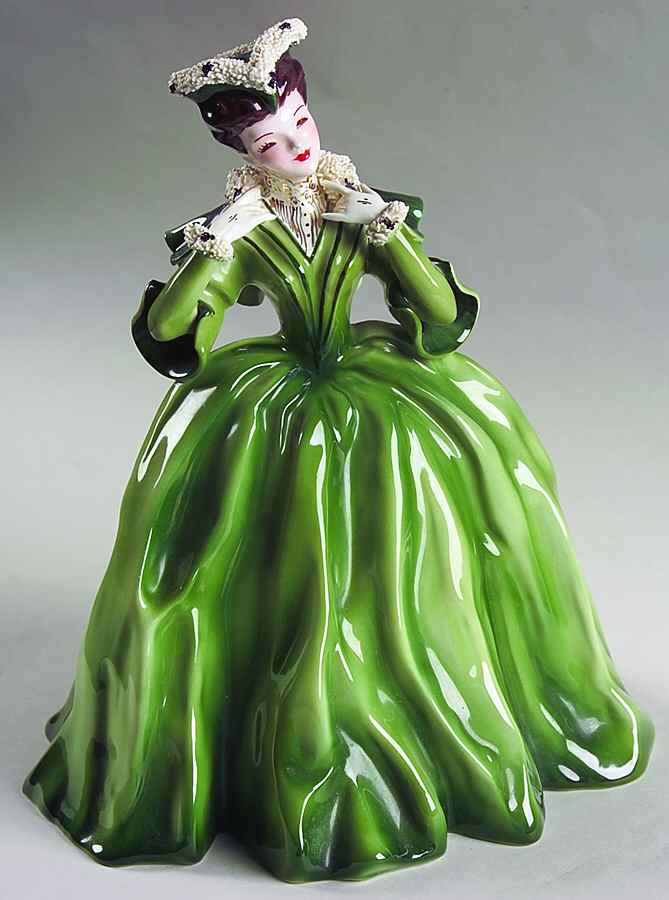 Florence Ceramics Figurine Eugenia-Green - No Box by Florence Ceramics-1