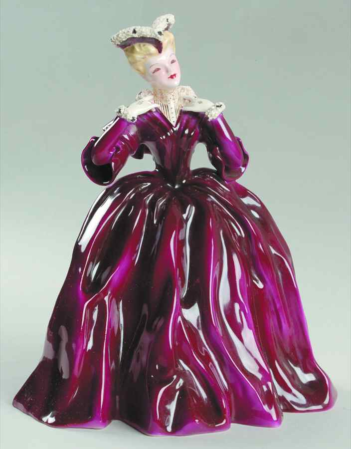 Florence Ceramics Figurine Eugenia-Royal Red - No Box by Florence Ceramics-1