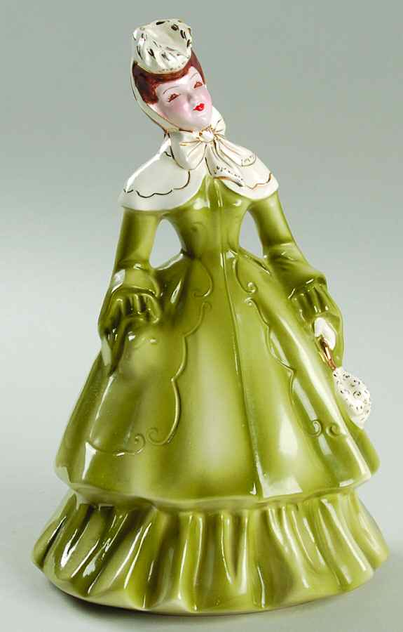 Florence Ceramics Figurine Lillian-Green - No Box by Florence Ceramics-1