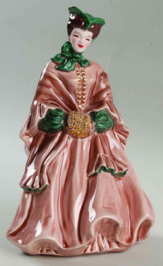 Florence Ceramics Figurine Camille-Pink & Teal - No Box by Florence Ceramics-1