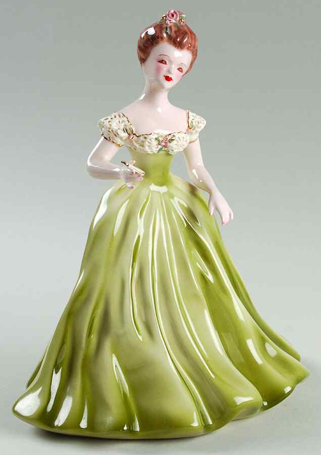 Florence Ceramics Figurine Lavon-Green - No Box by Florence Ceramics-1