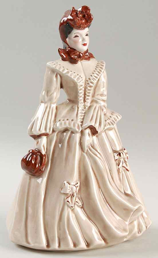 Florence Ceramics Figurine Sarah-Beige & Brown - No Box by Florence Ceramics-1