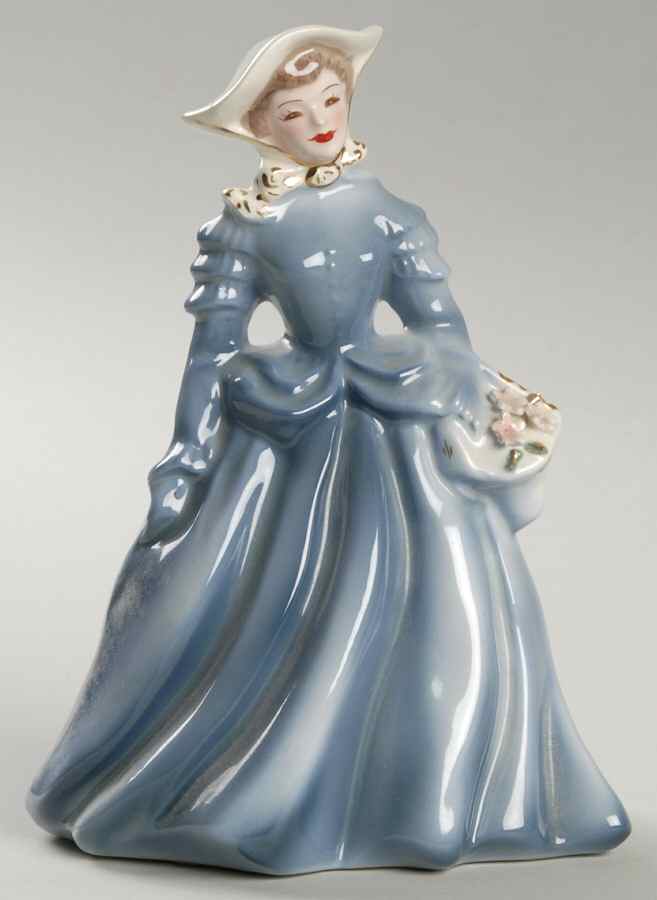 Florence Ceramics Figurine Ann-Blue - No Box by Florence Ceramics-1