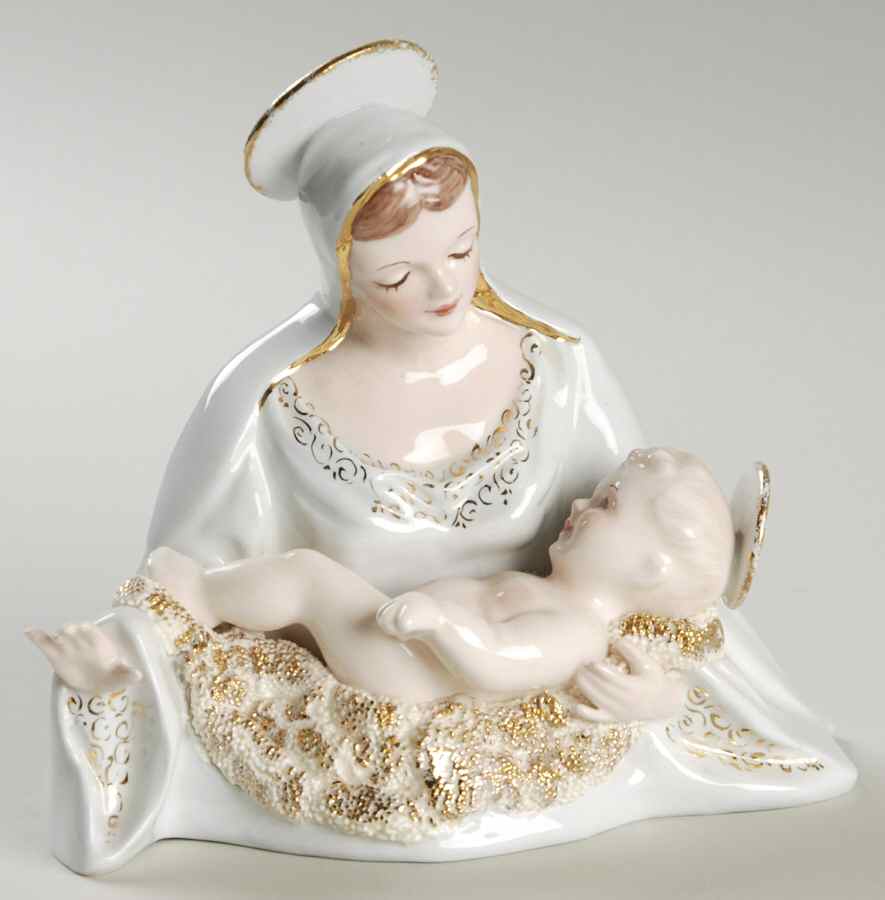 Florence Ceramics Figurine Madonna With Child - No Box by Florence Ceramics-1