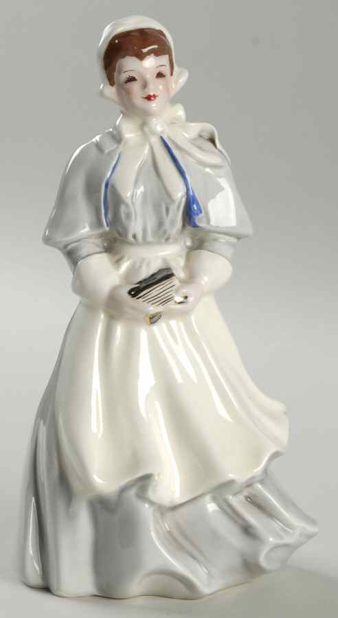 Florence Ceramics Figurine Priscilla-Gray/Blue - No Box by Florence Ceramics-1