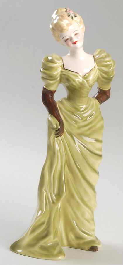 Florence Ceramics Figurine Roberta-Green - No Box by Florence Ceramics-1