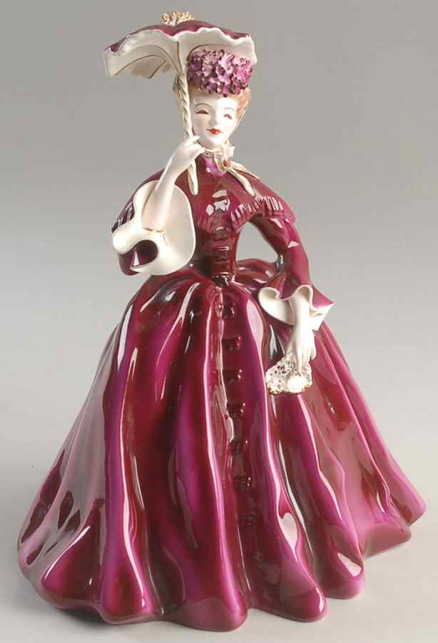 Florence Ceramics Figurine Vivian-Fuschia - No Box by Florence Ceramics-1