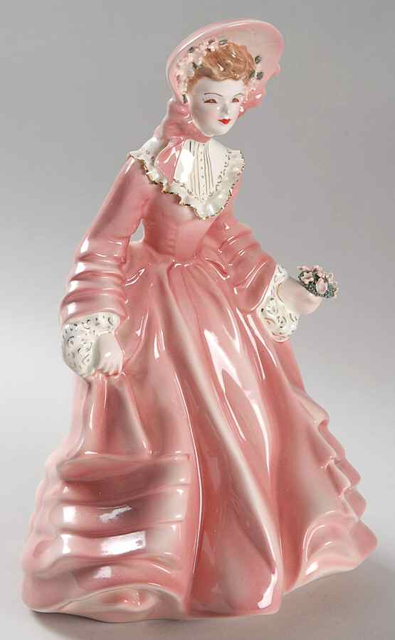 Florence Ceramics Figurine Claudia-Pink-No Flowers - No Box by Florence Ceramics-1
