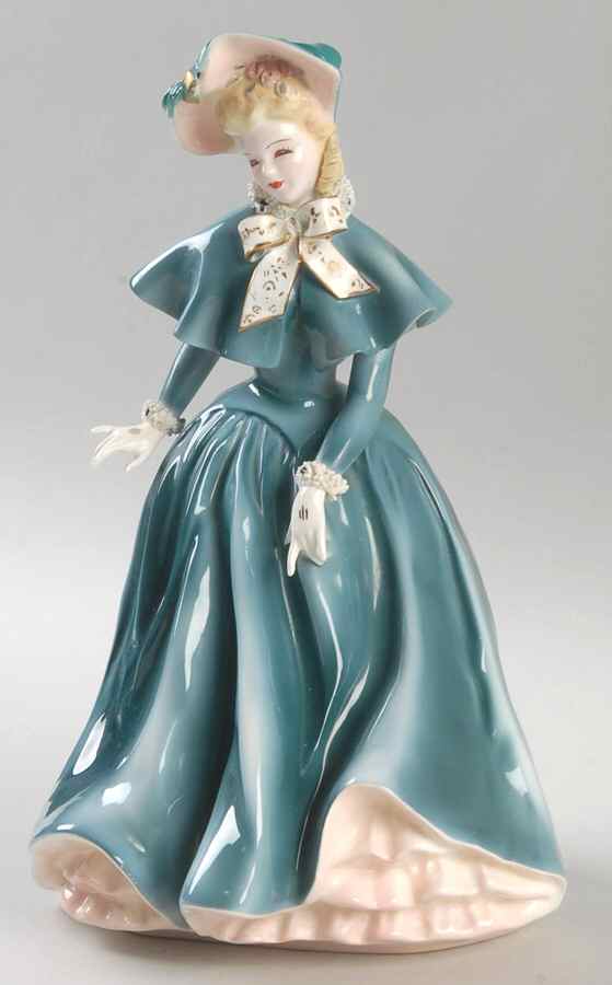 Florence Ceramics Figurine Annette-Teal - No Box by Florence Ceramics-1