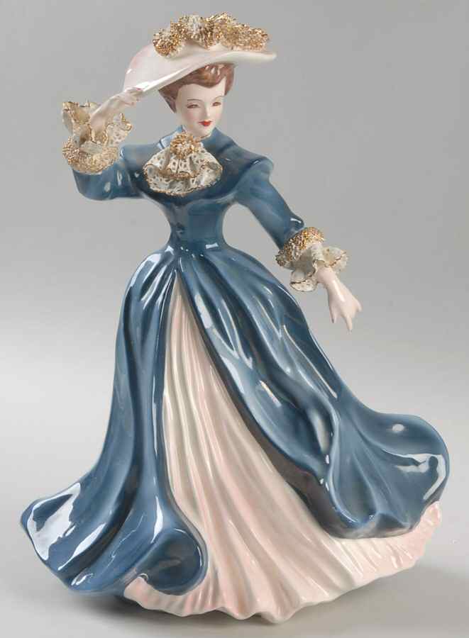 Florence Ceramics Figurine Cynthia-Aqua - No Box by Florence Ceramics-1