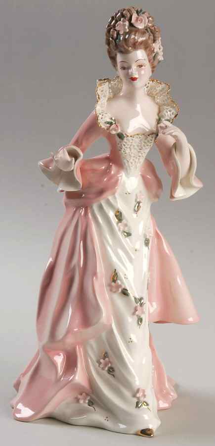 Florence Ceramics Figurine Lady Diana-Pink Fancy - No Box by Florence Ceramics-1