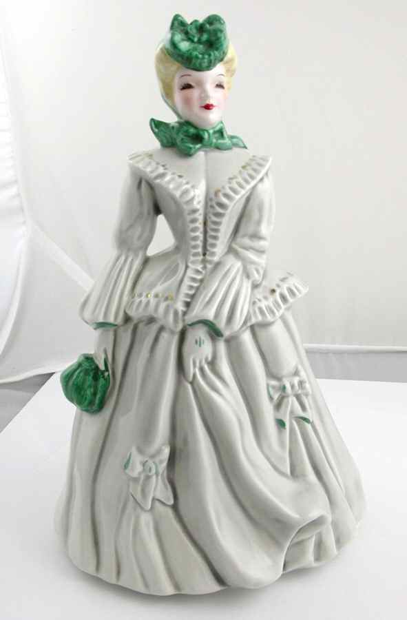 Florence Ceramics Figurine Sarah-Gray & Green - No Box by Florence Ceramics-1