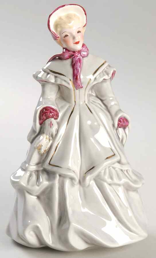 Florence Ceramics Figurine Melanie - Grey & Violet-Blonde - No Box by Florence Ceramics-1