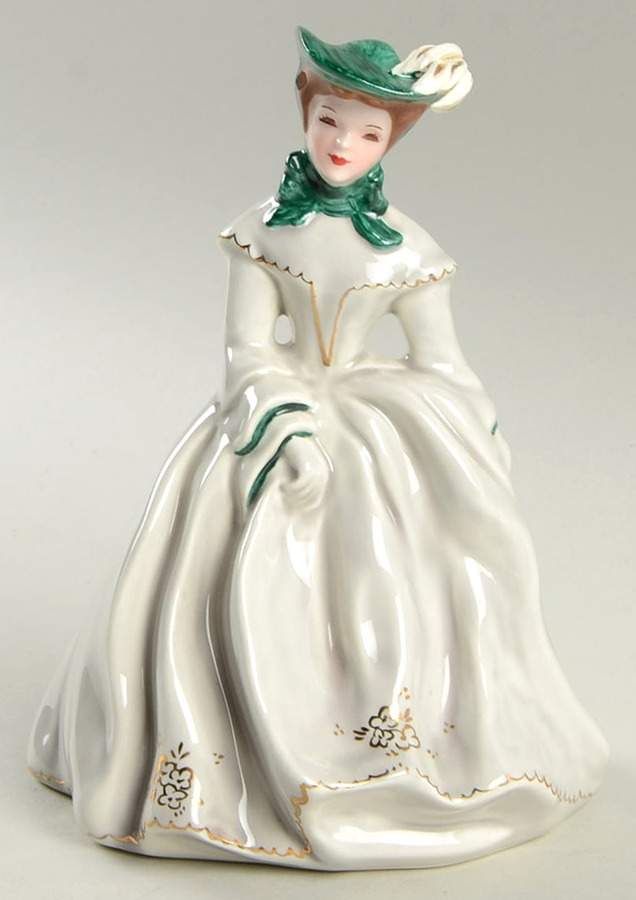 Florence Ceramics Figurine Sue-Gray With Green - No Box by Florence Ceramics-1